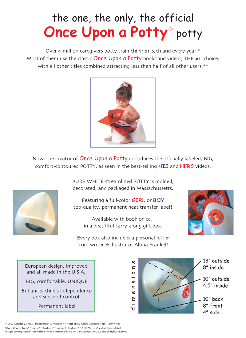Once Upon a Potty brochure